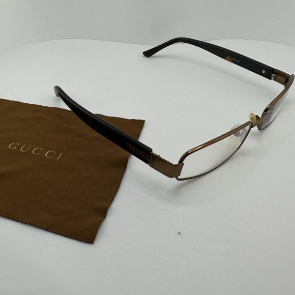 Vintage Gucci Prescription Glasses with Case and Cloth - Picture 3 of 4